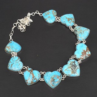 Turquoise Gemstone Handmade Big Necklace Jewelry Gift 112 Gms LBN 9449