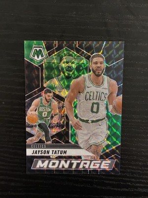 2024-25 Panini Mosaic Jayson Tatum One Of One BLACK Prizm Montage 1/1 Celtics