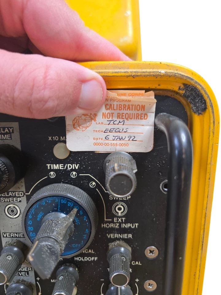 U.S. Navy Oscilloscope AN/USM-338 HP Hewlett Packard - Image 4 of 4