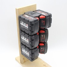 Battery Wall Mount Holder Compatible w Milwaukee M18 2 4 6 Slot Rack