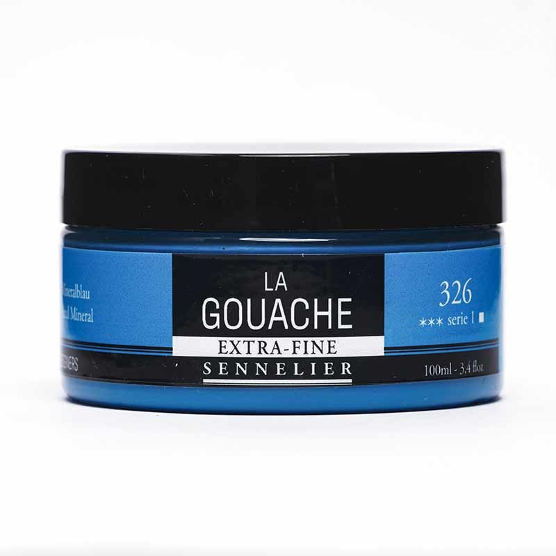 Bleu de phtalo vert 326 gouache extra-fine opaque au pouvoir couvrant