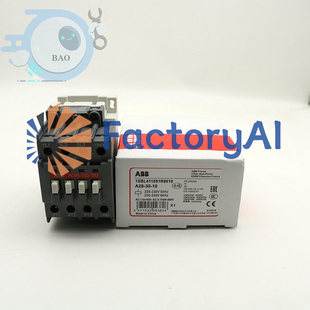 NEW ABB Contactor A26-30-10 1SBL411001R8010 24VAC Coil