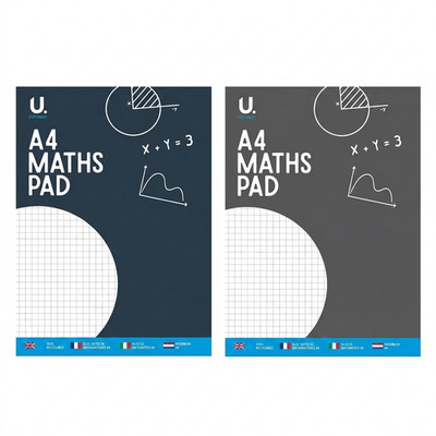 A4 Matheblock Millimeterpapier Notizblock Buch 70 Seiten Raster Kinder Schule Hausaufgaben