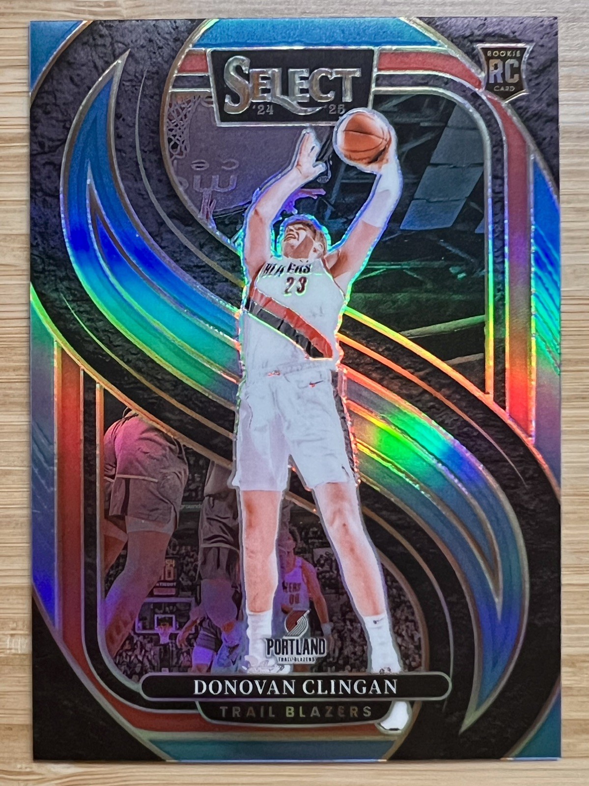 2024-25 Select - Donovan Clingan #199 Premier Level Light Blue Prizm 201/299 RC