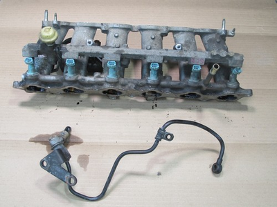 #ad 98 00 LEXUS SC300 2JZGE ENGINE LOWER INTAKE MANIFOLD W PRESSURE HARD LINE OEM $220.53