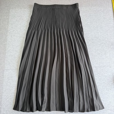 Max Studio Black Accordion Pleated Midi Skirt Women s XL NWT Retails $98