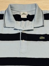 Vintage 90s Retro Lacoste Striped Polo Shirt Made in France Men  s Size 8