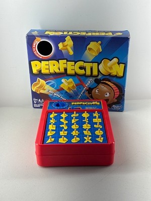 HASBRO Perfection Kids Board Game 2016 Complete 25 Shape Pieces Box