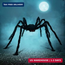 Halloween Outdoor Decorations Giant Spider, 5 Ft Large Spider for Yard Lawn Gard