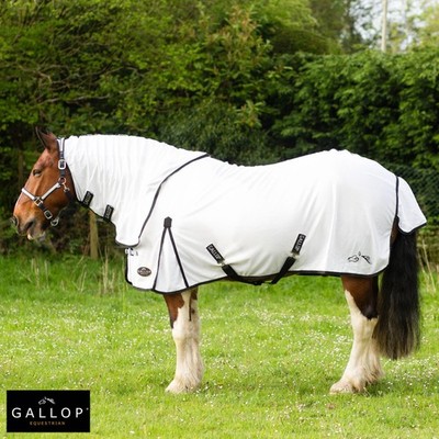 GALLOP Dual 5-Punkt Fliegendecke & Hals Set 80% UV blockierend ultra atmungsaktiv