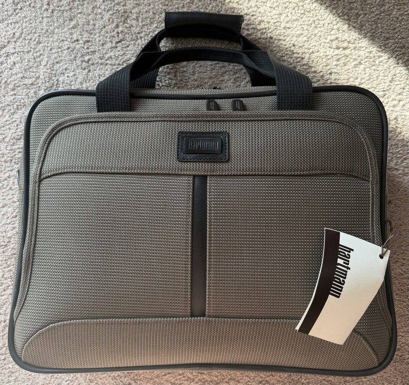 Vintage Hartmann Tote Rye Brown Tan Carry On Tote BNWT 15”x12”x6”