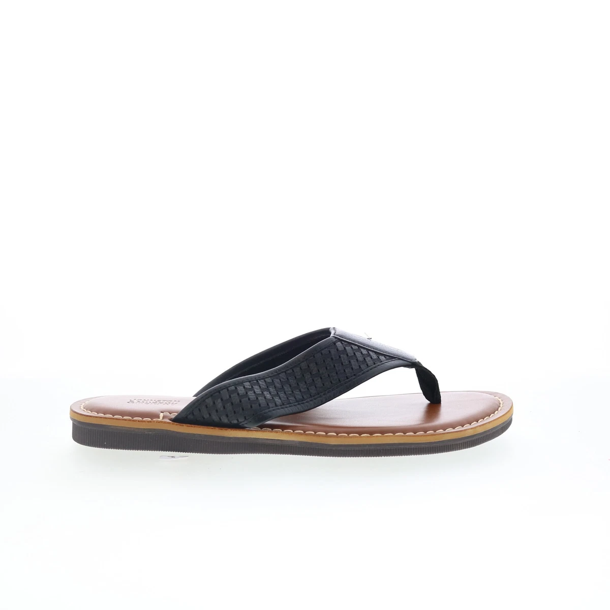 Johnston & Murphy Men’s Leather Slides Sandals. Black Size 13 Men main image 2