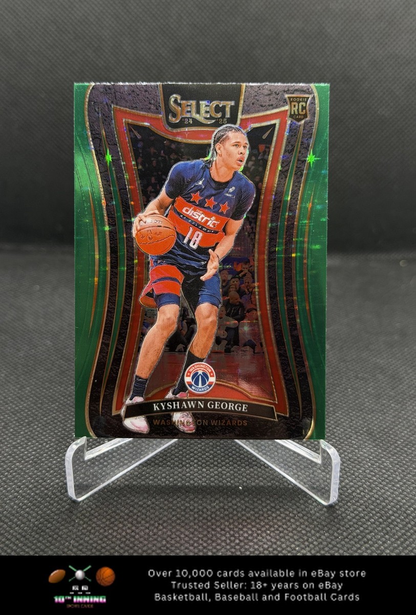 Kyshawn George RC 2024-25 Panini Select Green Stars Prizm #374 | eBay