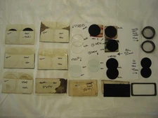 welding clear + tinted round glass cover lenses + old goggles = 45 + 50mm LOT