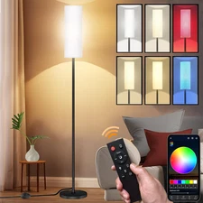 Smart LED Floor Lamp with APP Control & RGB Colors - Dimmable Standing Lamp for 