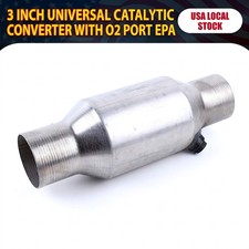 Durable Performance 3 Spun Catalytic Converter Stainless Steel With O2 Hole