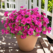 Artificial Hibiscus Flowers, for Outdoors Decoration, Faux Silk Flowers Bouquet