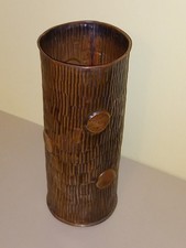 PORTAOMBRELLI VINTAGE ANNI 60 TRONCO ALBERO IN RAME LAVORATO A MANO