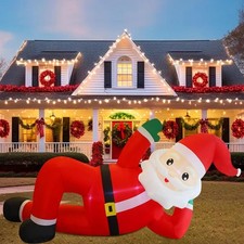 12FT Inflatable Santa Claus LED Lighted Outdoor Christmas Lawn Yard Garden Xmas