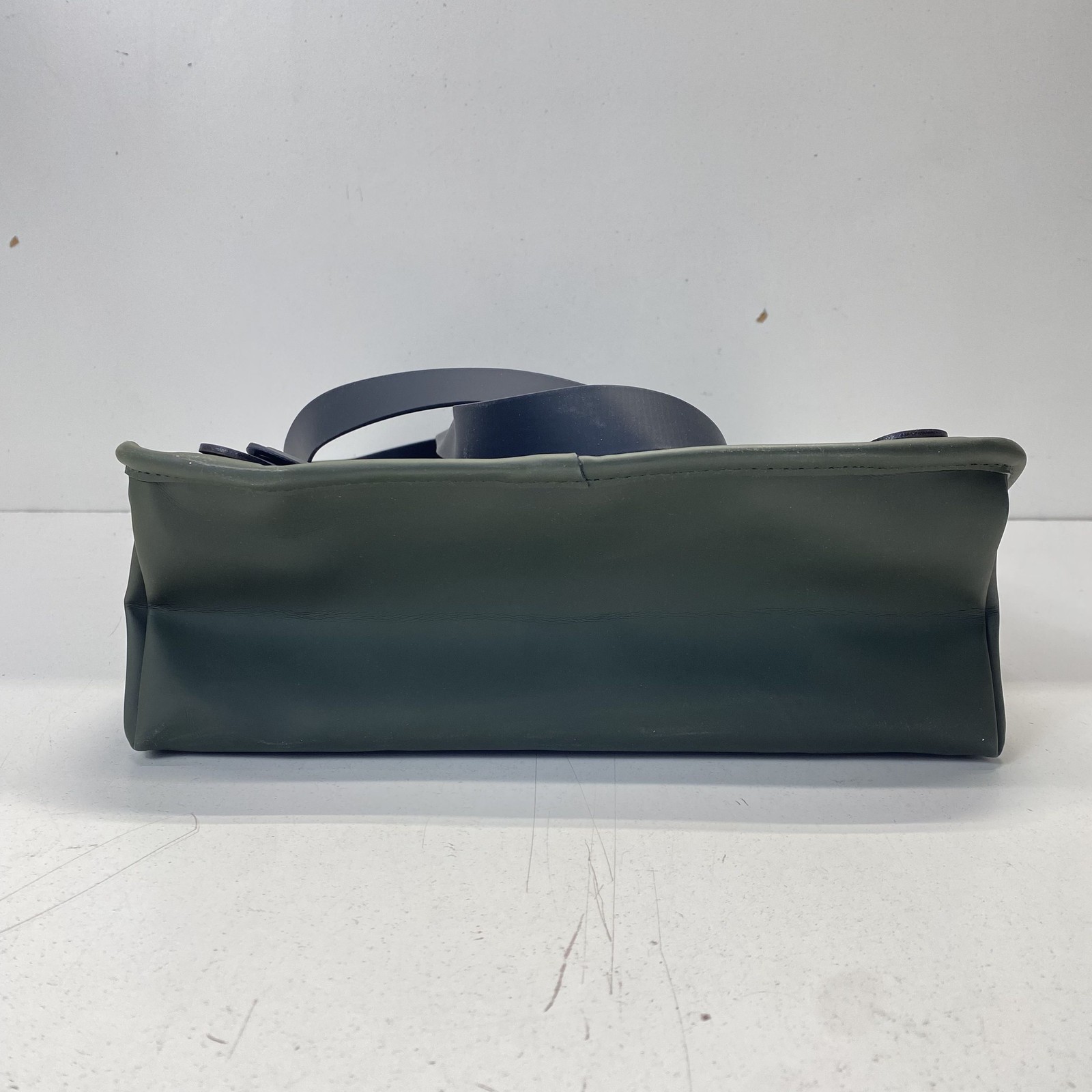 Rains Green Solid Polyester Strap Backpack - image 3