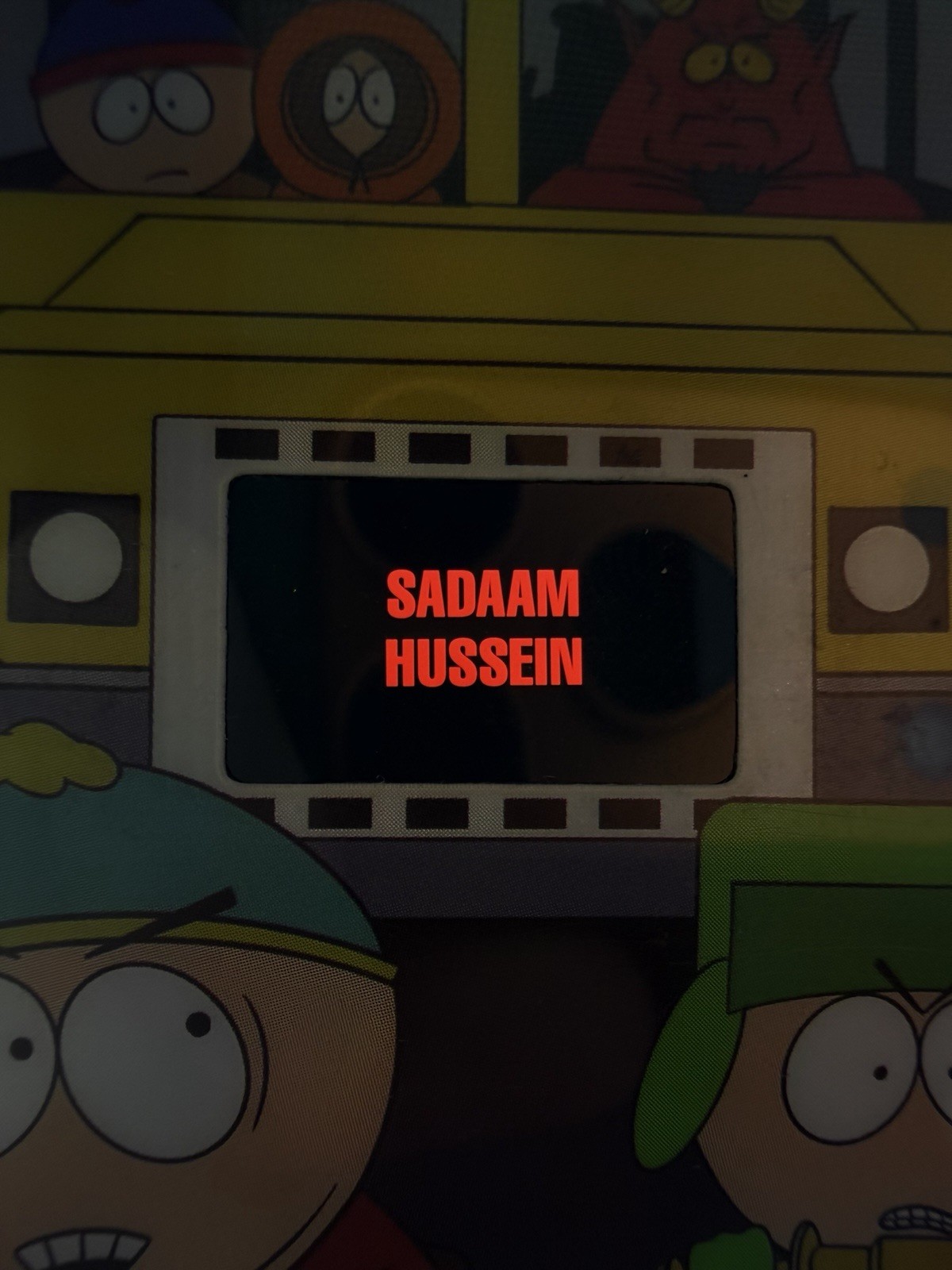 South Park FSA– Collectible 35mm Film Card: Sadaam Hussein