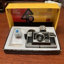 Vintage Kodak Instamatic X-45 Camera with flashes and original box working