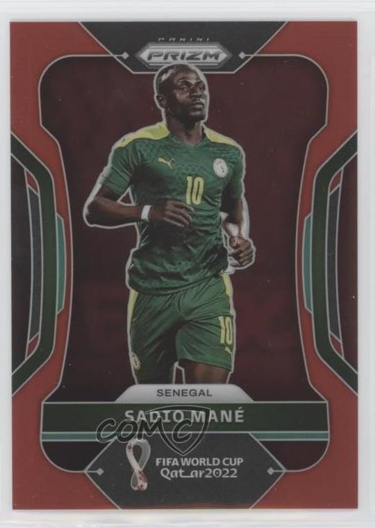 2022 Panini Prizm World Cup Qatar Red Prizm 183/399 Sadio Mane #252 0xe0