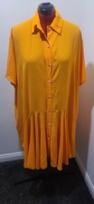 Made In Italy Curve, Tangerine Art/Lagenlook Summer Dress 18-24, Midi One Size