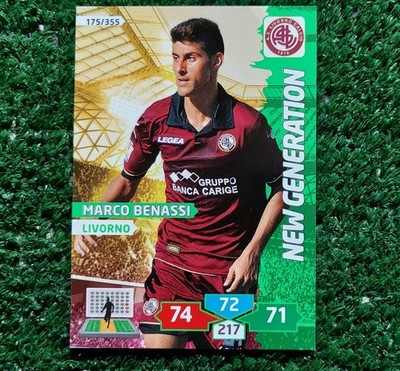 PANINI ADRENALYN XL 2013/14 LIVORNO 175 BENASSI FOOTBALLERS CARD 2014  