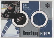 2002-03 Upper Deck UD Reaching Fifty Peter Bondra Game Jersey #50-BO Capitals