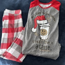 Justice Girls Christmas Pajama Set Size 16/18