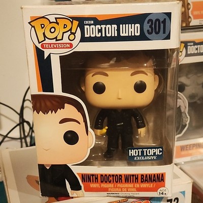 Funko Doctor Who Ninth Doctor with Banana #301 Hot Topic Exclusive Vinyl Figure