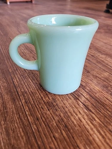 Vintage Fire King Jadite C Handle Jadeite Restaurant Mug
