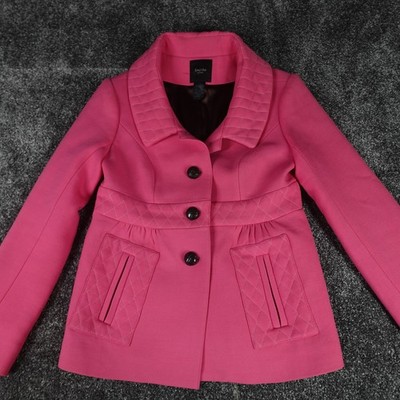 Smythe Blazer Jacke Rosa Damen Größe 6 UK 8 - 10 Wollmantel Les Vestes