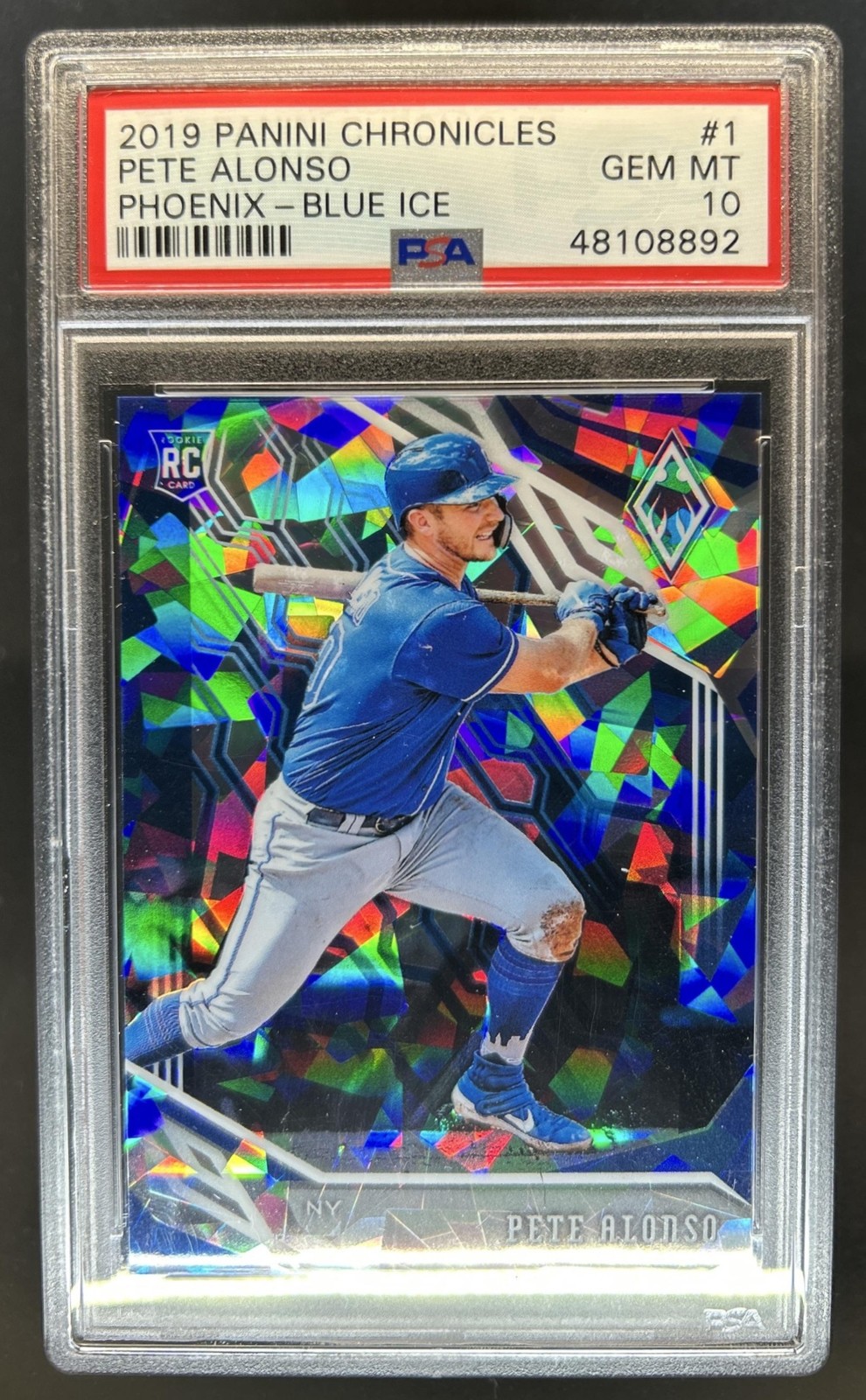 2019 Chronicles Pete Alonso Phoenix RC Blue Ice Rookie #/99 Mets PSA 10 GEM MINT