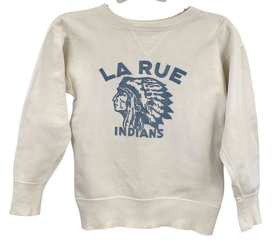 Vintage 50’s Single V Cotton Sweatshirt small size see measurements - Image 2 of 4