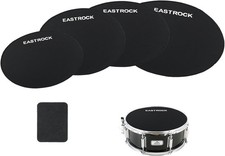 EASTROCK Drum Mute Pads Set 5 Pieces Foam Fit 12,13,14,16 drum-5 pack