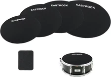 EASTROCK Drum Mute Pads Set 5 Pieces Foam Fit 12,13,14,16 drum-5 pack 