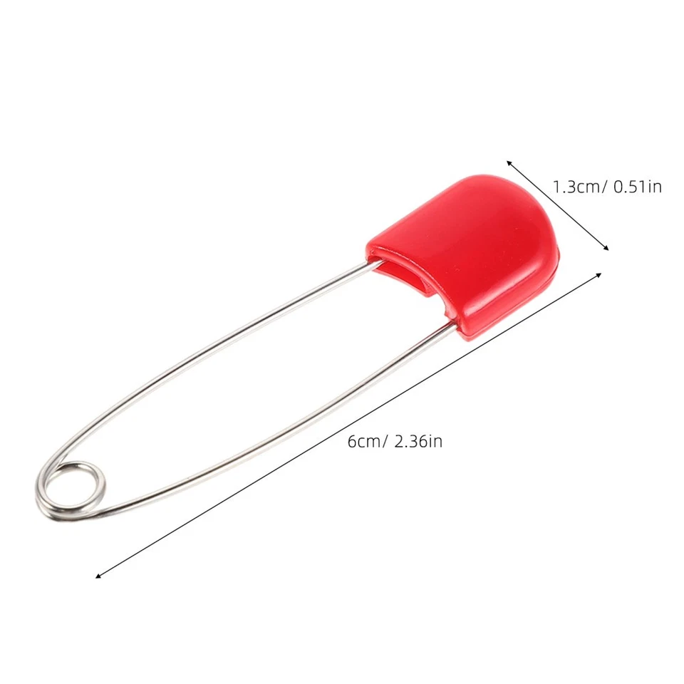  100 Stück Sicherheitsnadeln: Edelstahlverschlüsse zum Nähen – leichte - Bild 2 von 4