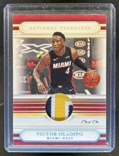 2020-21 Panini National Treasures Victor Oladipo Patch Super Prime #1/1 Heat