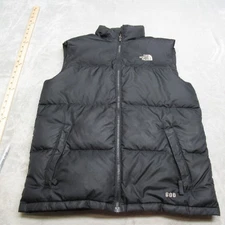 The North Face 600 Down Vest Boys XL Black Insulated Padded Lightweight READ