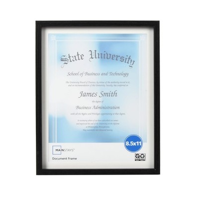 8.5'' X 11'' Matted Document Certificate Picture Frame Tabletop or Wall Display