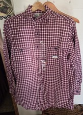 Mens Plaid  Red, Blue, Green  FR Shirts  Long SleeveFire Resistant   NWT