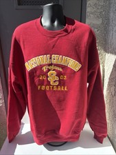 Y2K USC Trojans 2003 National Champions Sweatshirt Sweater XXL Russell Athletic