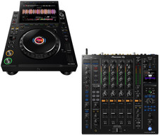 AlphaTheta CDJ-3000X Digital DJ Player With Pioneer DJM-A9 Mixer DJ Package