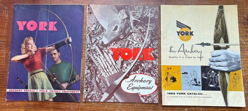York Archery Catalogs, 1940, 42, 62, 70 (2), 72, 76