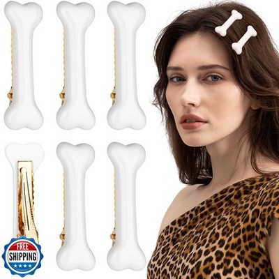 YGDZ 6PCS Bone Hair Clips, Emo Hair Pins, Cutecore Accessories for Women Girl