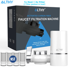Faucet Tap Water Filter Purifier System, Reduces Lead, Chlorine Bad Taste NSF