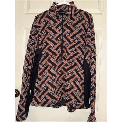 Kerrits Black and Brown Geometric Zip Jacket xl