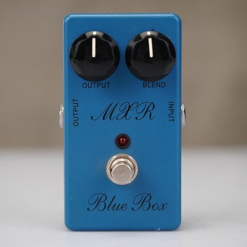 MXR M103 Blue Box Script Logo Octave Fuzz Guitar Effects Pedal #58757